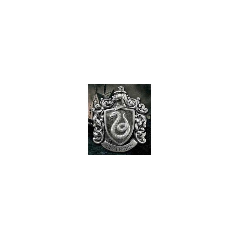 Escudo de pared the noble collection harry potter casa slytherin resina 20 x 28 cm