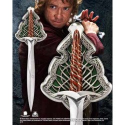 Replica espada de acero the noble collection el hobbit bilbo baggin dardo tamano real 55 cm