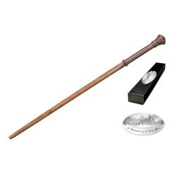 Replica the noble collection harry potter varita de madam pomfrey con caja y placa de identificacion