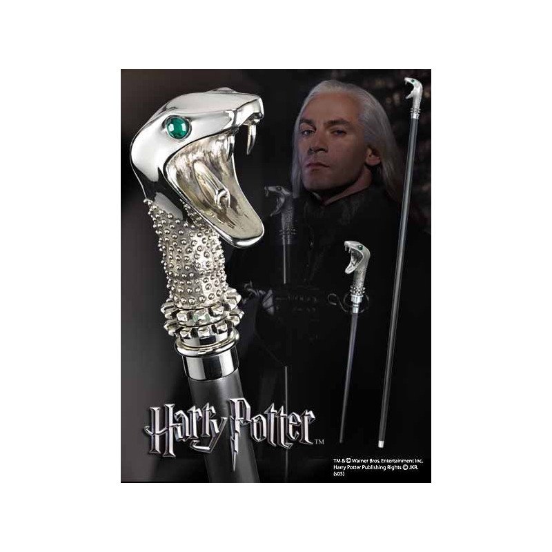 Replica the noble collection harry potter lucius malfoy baston con varita oculta 116 cm
