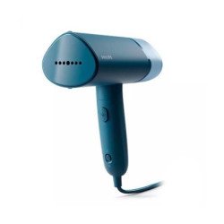 Plancha vertical vaporizador philips 3000 series azul 1000w - plegable - dep 100ml - antibacterias - antiacaros