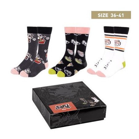 Pack calcetines 3 piezas otaku talla 36 - 41