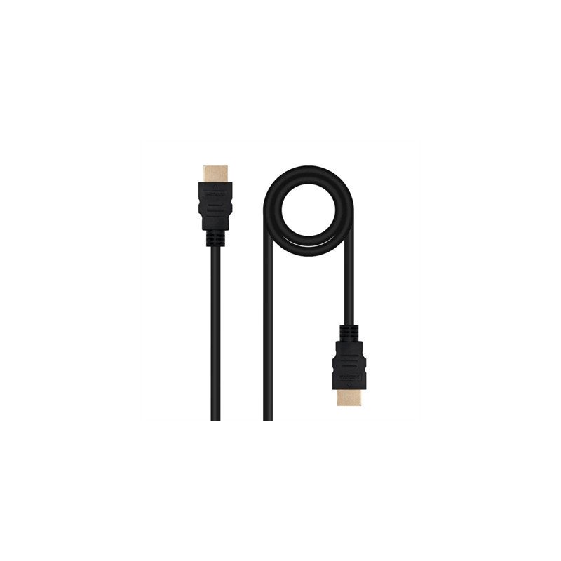 Cable nanocable hdmi v2.0 4k@60hz 18gbps a - m - a - m - 1.5 m - negro