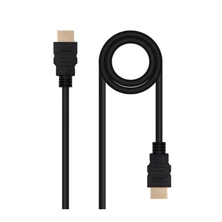 Cable nanocable hdmi v2.0 4k@60hz 18gbps a - m - a - m - 1.5 m - negro