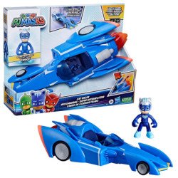 Figura hasbro gatomovil pj masks power heroes - super gato - movil