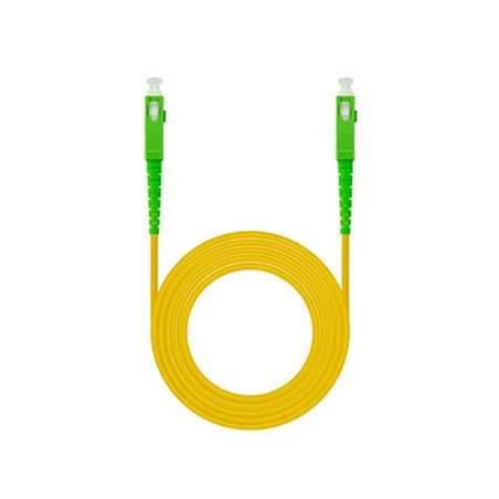 Latiguillo cable fibra optica mono nanocable sc - apc lszh amarillo 5m