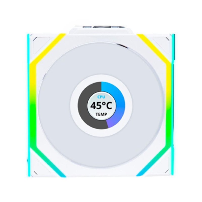 Ventilador caja lian li unifan sl inalambrico rgb 120mm blanco