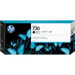 Cartucho tinta hp 730 negro mate