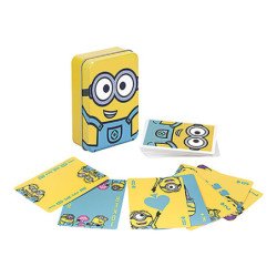 Baraja de naipes en caja metalica paladone minions