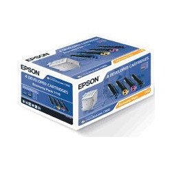 Pack toner epson aculaser c - 900 4 colores baja capacidad