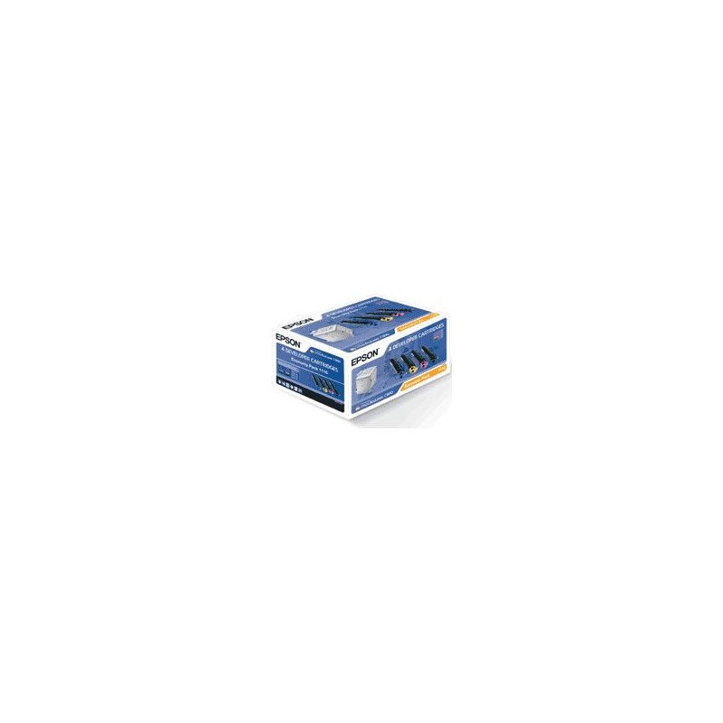 Pack toner epson aculaser c - 900 4 colores baja capacidad