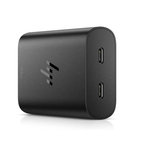 Cargador hp de portatil usb - c 65w dos puertos usb - c