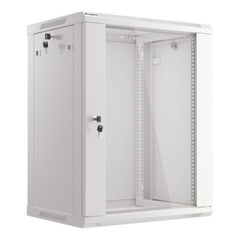 Armario lanberg 19 pulgadas 15u - 600x450 gris