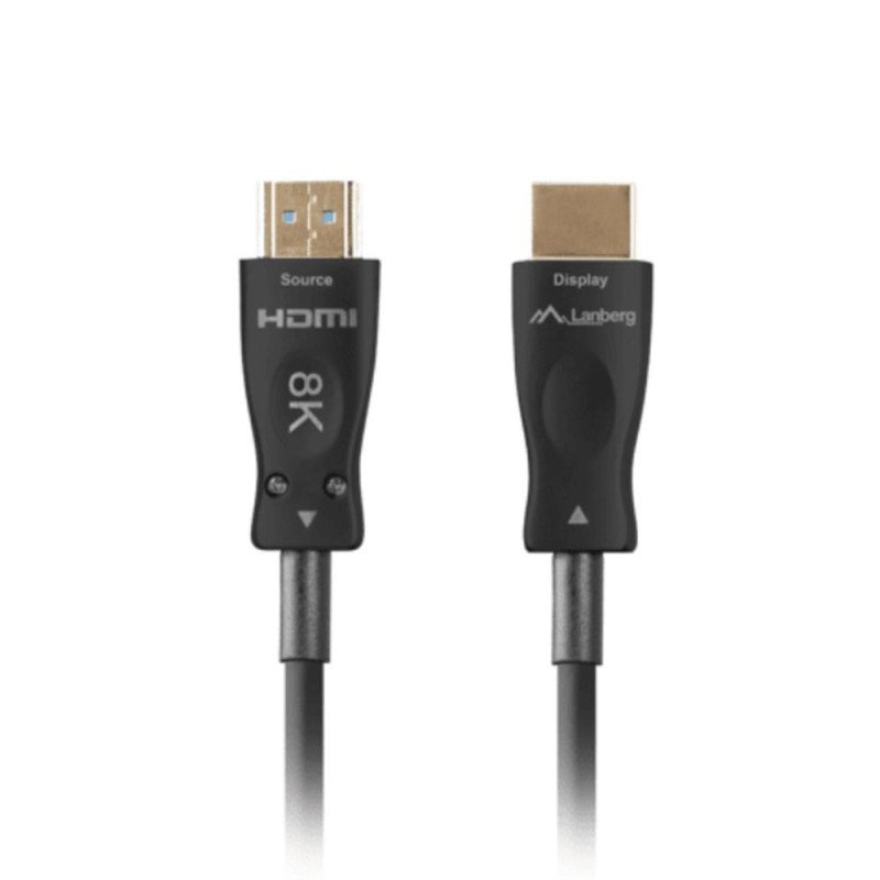 Cable hdmi aoc lanberg v2.1 m - m optico activo 8k 60hz 50m negro
