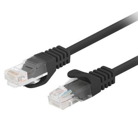 Cable red lanberg latiguillo cat.6 u - utp 7.5m negro fluke passed