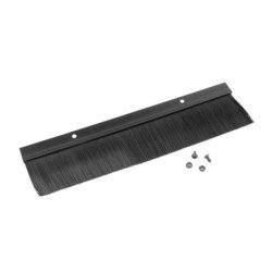 Panel cepillo para entrada cable rack 19 pulgadas negro