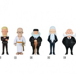 Figura banpresto one piece world collectable figure five elders 12 unidades 7cm