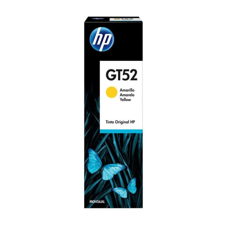 Botella hp tinta gt52 amarilla