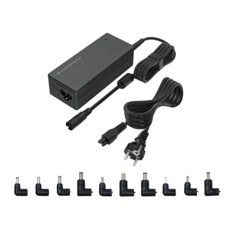 Cargador universal de portatil conceptronic ozul08b10 90w automatico 15v a 20v 10tips 6.0a