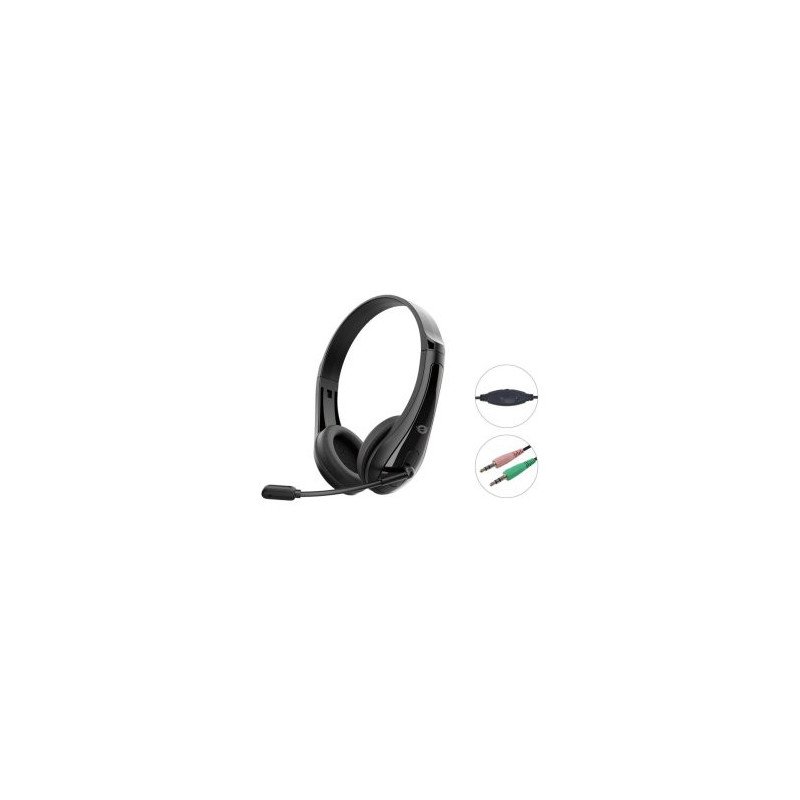 Auriculares conceptronic polona06b3t jack 3.5mm 1.8m negro