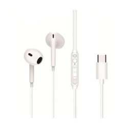Auricular intrauditivo usb - c conceptronic brendan02w microfono 1.2m blanco