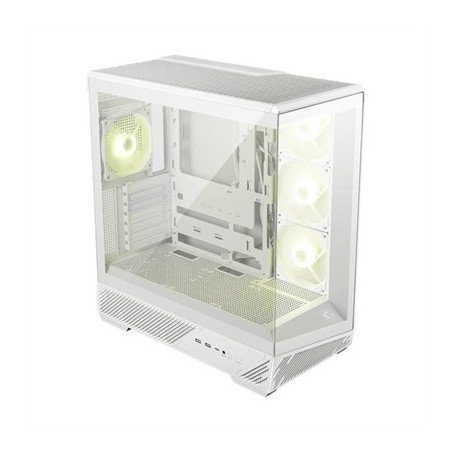 Caja ordenador gaming msi mag pano 130r pz atx argb cristal templado blanca