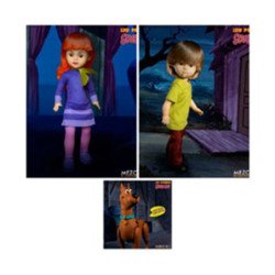 Set 6 figuras mezco toyz scooby - doo & mystery living dead dolls 25cm