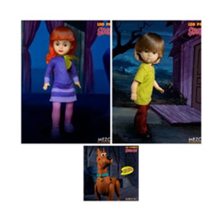 Set 6 figuras mezco toyz scooby - doo & mystery living dead dolls 25cm