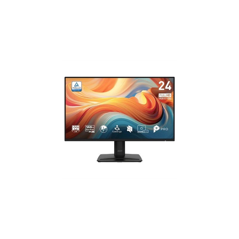 Monitor led 23.8 pulgadas msi pro mp243 e14 ips - fhd - dp - hdmi - 144hz - 1ms