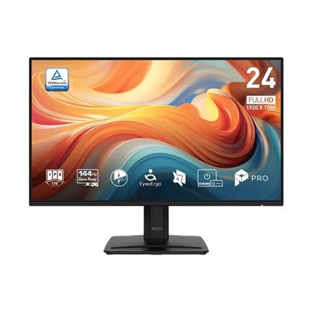 Monitor led 23.8 pulgadas msi pro mp243 e14 ips - fhd - dp - hdmi - 144hz - 1ms