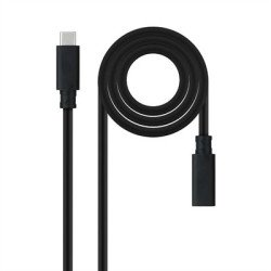 Cable nanocable usb - c 3.2 gen2x2 100w c - m - h 1.5m alargador