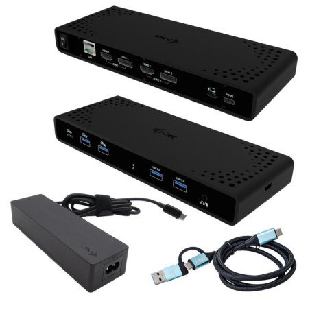 Docking station i - tec 12 en 1 + cargador universal 85w