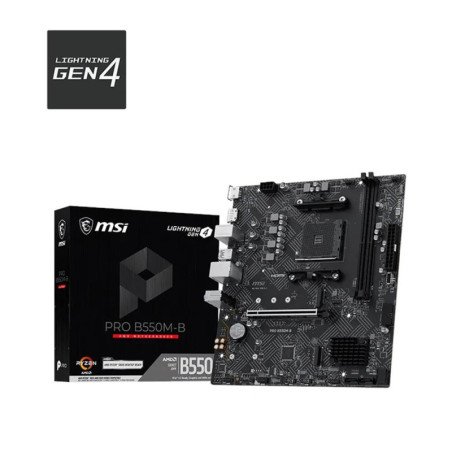 Placa base msi pro b550m - b matx am4 - 2x ddr4