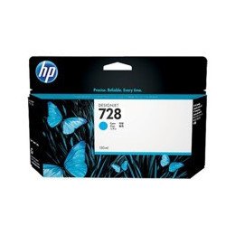 Cartucho tinta hp f9j67a cian no728