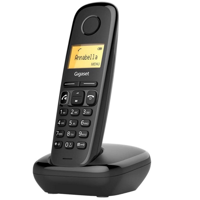 Telefono fijo inalambrico gigaset a270 duo negro 80 numeros agenda - 10 tonos - manos libres