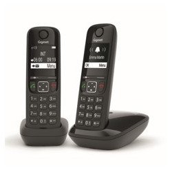 Telefono inalambrico gigaset as690 duo negro