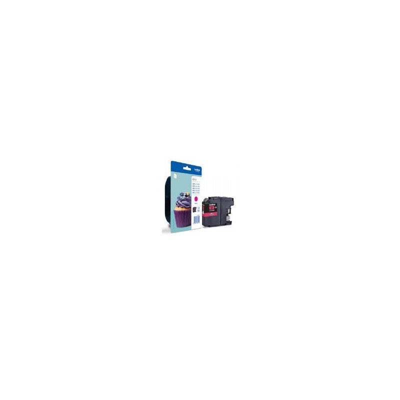 Cartucho tinta brother lc123m magenta 600 paginas dcpj4110dw - mfcj4410dw - mfcj4510dw - mfcj4710dw