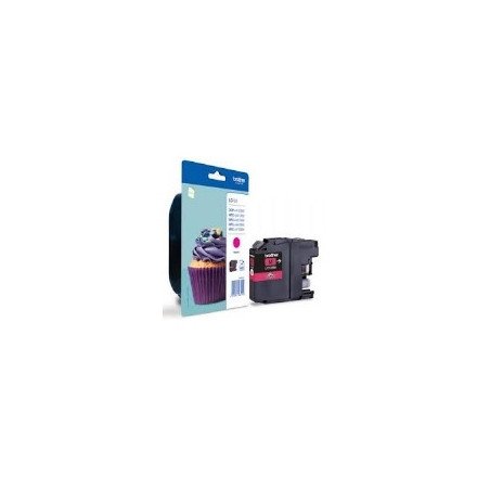 Cartucho tinta brother lc123m magenta 600 paginas dcpj4110dw - mfcj4410dw - mfcj4510dw - mfcj4710dw