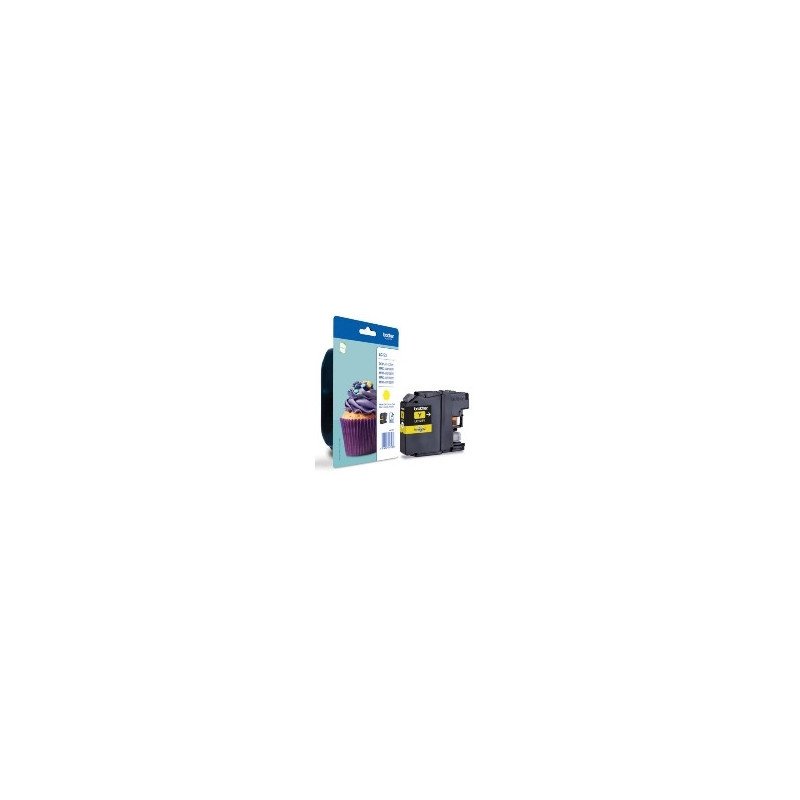 Cartucho tinta brother lc123y amarillo 600 paginas dcpj4110dw - mfcj4410dw - mfcj4510dw - mfcj4710dw