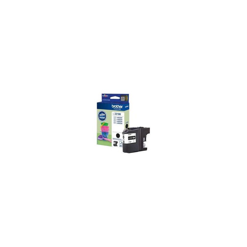 Cartucho tinta brother lc221bk negro 260 paginas dcpj562dw - mfcj480dw - mfcj680dw