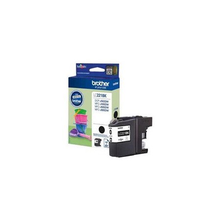Cartucho tinta brother lc221bk negro 260 paginas dcpj562dw - mfcj480dw - mfcj680dw