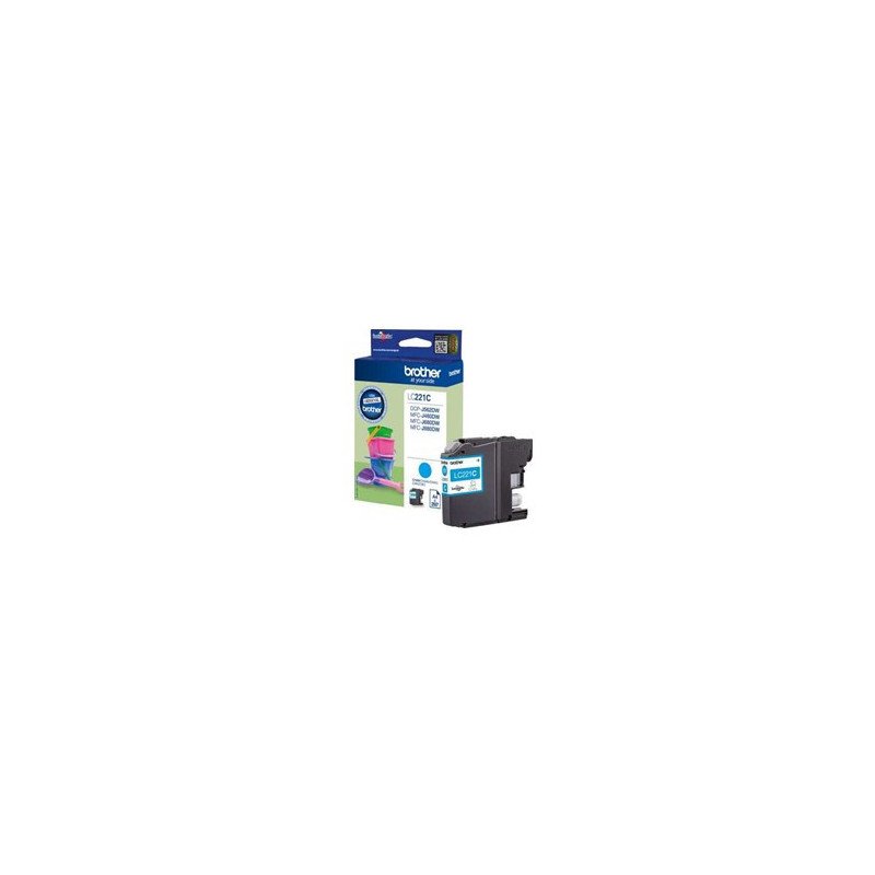 Cartucho tinta brother lc221c cian 260 paginas dcpj562dw - mfcj480dw - mfcj680dw