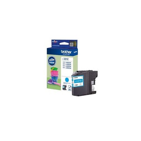 Cartucho tinta brother lc221c cian 260 paginas dcpj562dw - mfcj480dw - mfcj680dw