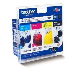 Multipack brother lc980valpb dcp145 - 195c - 165c - 375cw - mfc250c - 255cw - 290c - 295cn