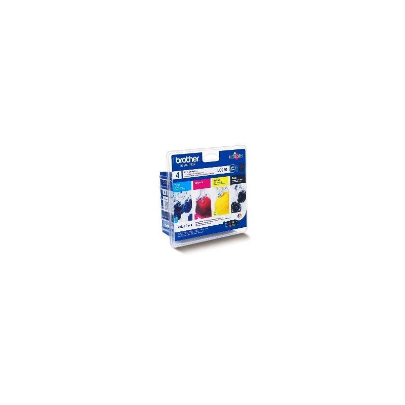 Multipack brother lc980valpb dcp145 - 195c - 165c - 375cw - mfc250c - 255cw - 290c - 295cn