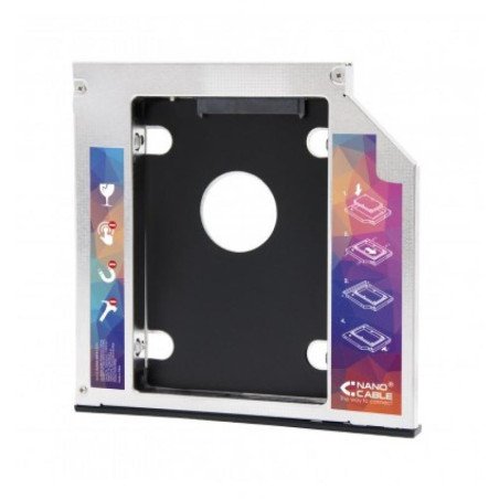 Adaptador disco duro nanocable de 9.5mm para unidad optica portatil de 12.7mm