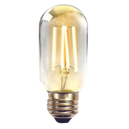 Bombilla led silver electronic filamento edison tubo 2w equiv. 20w - e27 - 2.200k - 320o - 220 lm - luz extra calida - a++