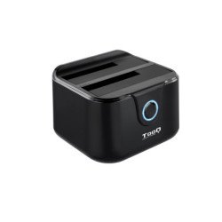 Base dock discos sata tooq 2 bahias 2.5 pulgadas - 3.5 pulgadas - usb 3.0 - funcion clonacion