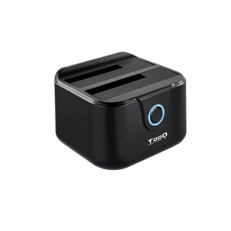 Base dock discos sata tooq 2 bahias 2.5 pulgadas - 3.5 pulgadas - usb 3.0 - funcion clonacion