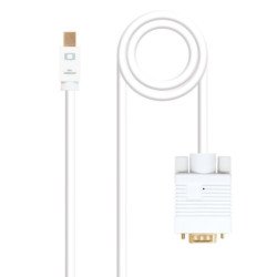 Cable nanocable conversor mini dp a vga mini dp - m - vga - m blanco 3.0 m